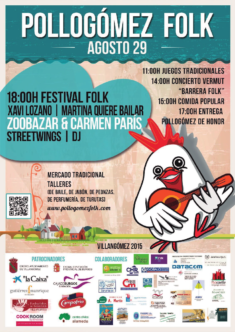 Cartel PolloGómezFolk 2015